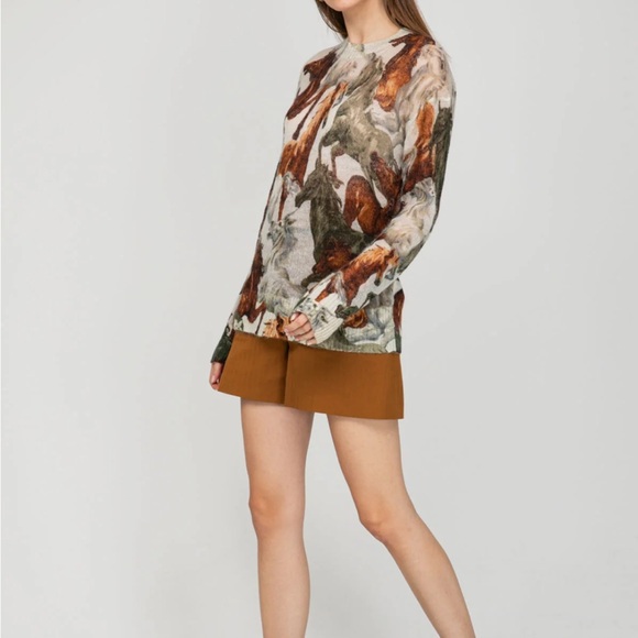 KENZO cozy wool sweater with horses - Picture 4 of 12